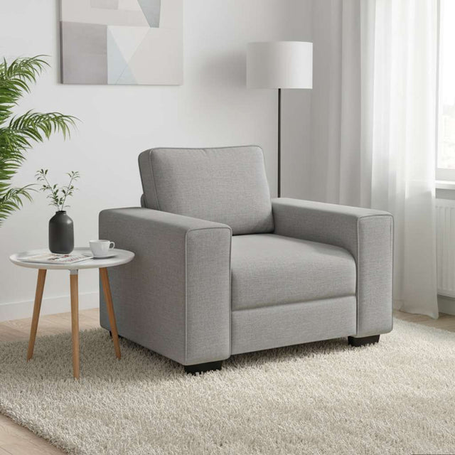 Vidaxl sofastoel wolkgrijs 100x77x82 cm stof