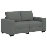 Vidaxl 2-zitsbank 160x77x82 cm stof donkergrijs