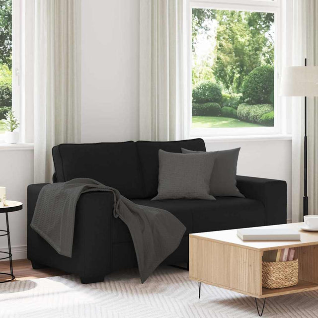 Vidaxl 2-zitsbank 160x77x82 cm stof zwart