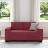 Vidaxl 2-zitsbank wijnrood 160x77x82 cm stof