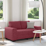 Vidaxl 2-zitsbank wijnrood 160x77x82 cm stof