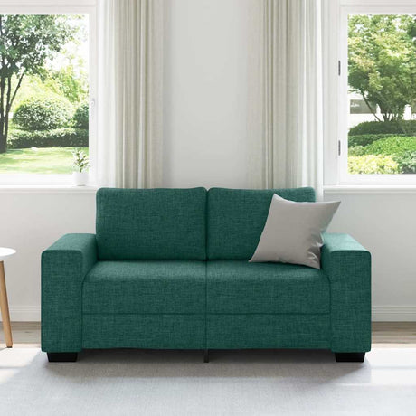 Vidaxl 2-zitsbank donkergroen 160x77x82 cm stof