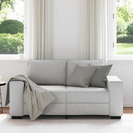 Vidaxl 2-zitsbank wolkengrijs 160x77x82 cm stof