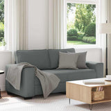 Vidaxl 2-zitsbank 180x77x82 cm stof donkergrijs