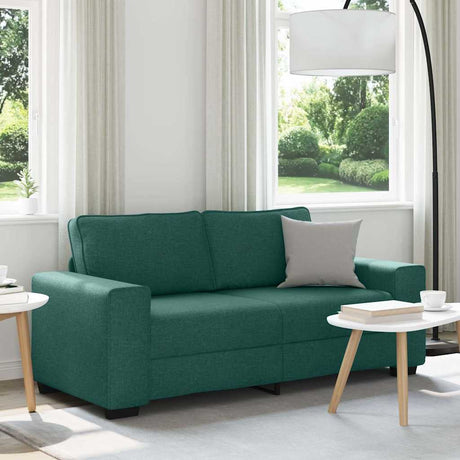 Vidaxl 2-zitsbank donkergroen 180x77x82 cm stof