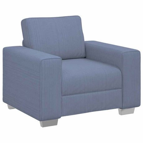 Vidaxl sofastoel blauw 100x77x82 cm corduroy stof