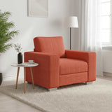Vidaxl sofastoel rood oranje 100x77x82 cm corduroy stof