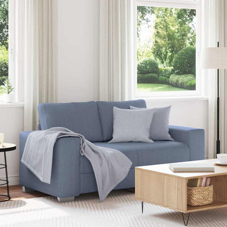 Vidaxl loveseat sofa blauw 160x77x82 cm corduroy stof