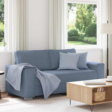 Vidaxl loveseat sofa blauw 180x77x82 cm corduroy stof