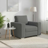 Vidaxl sofa stoel donkergrijs 100 cm stof