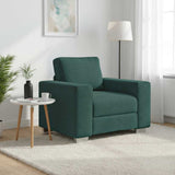 Vidaxl sofa stoel donkergroen 100 cm stof