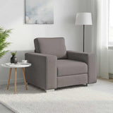 Vidaxl sofa stoel taupe 100 cm stof