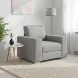 Vidaxl sofa stoel wolkengrijs 100 cm stof