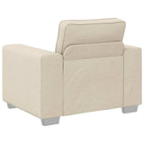 Vidaxl sofa stoel beige 100 cm linnen-mix stof