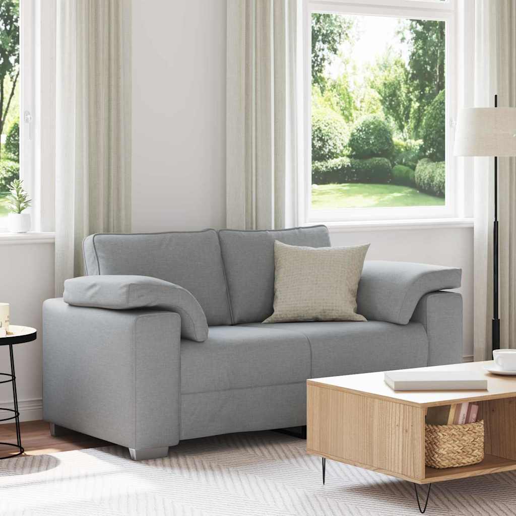 Vidaxl loveseat lichtgrijs 160 cm stof