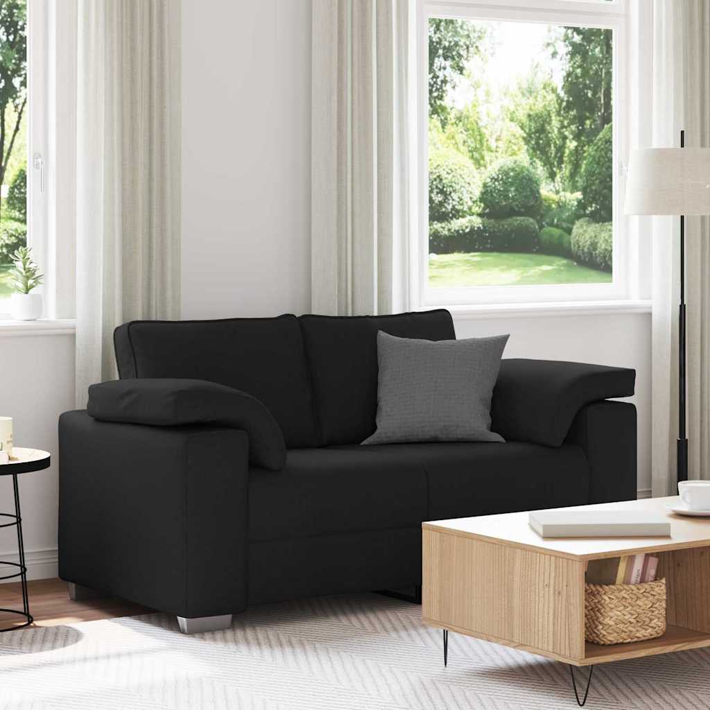 Vidaxl loveseat zwart 160 cm stof