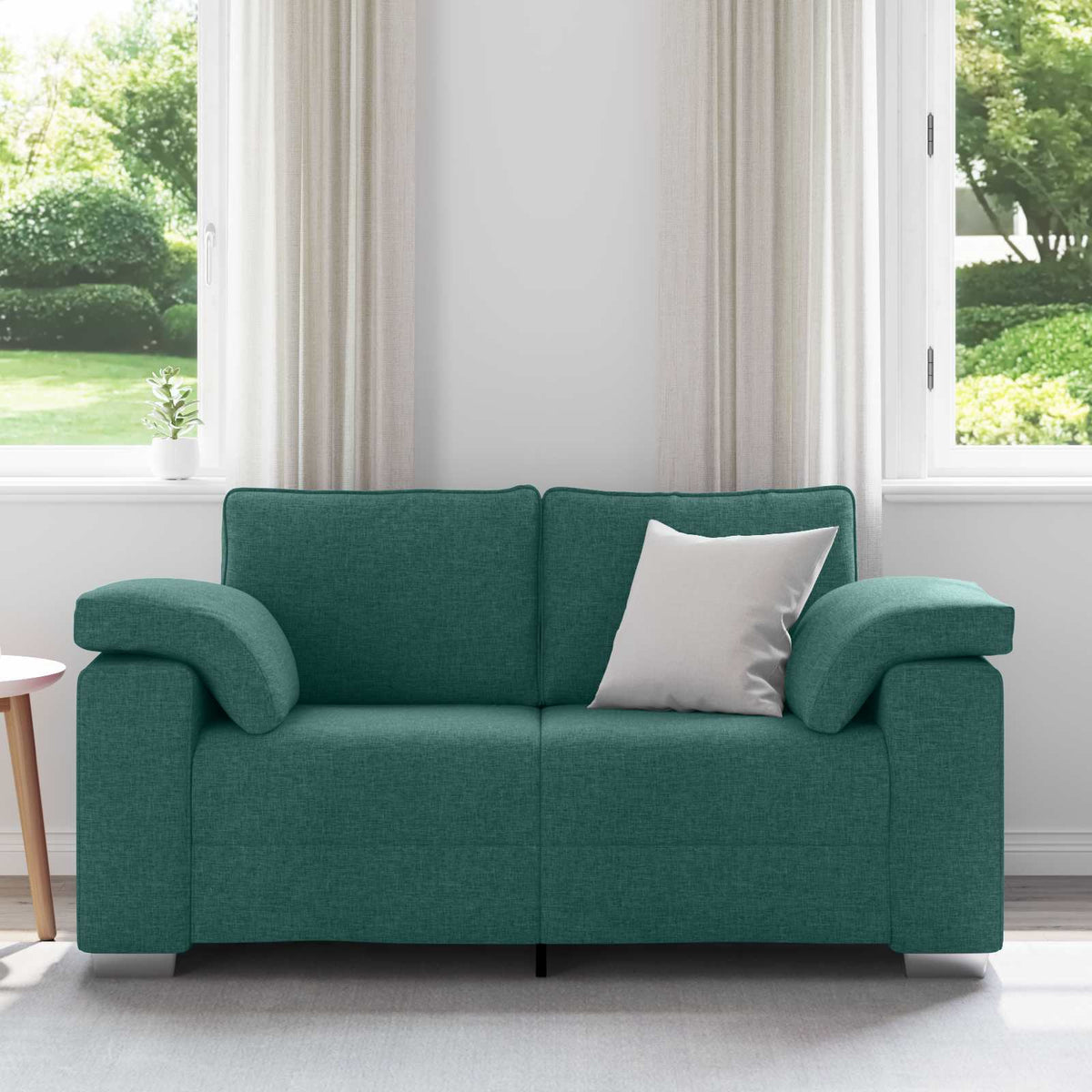 Vidaxl loveseat donkergroen 160 cm stof