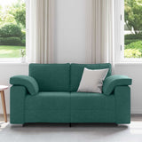 Vidaxl loveseat donkergroen 160 cm stof