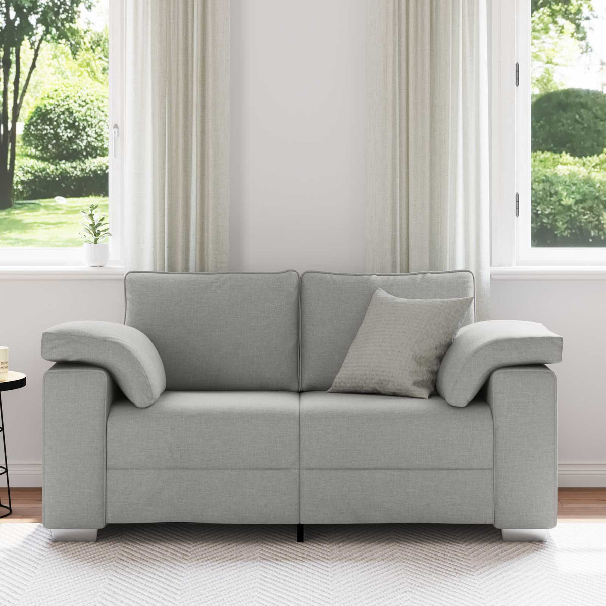 Vidaxl loveseat wolkengrijs 160 cm stof