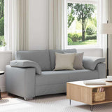 Vidaxl loveseat lichtgrijs 180 cm stof