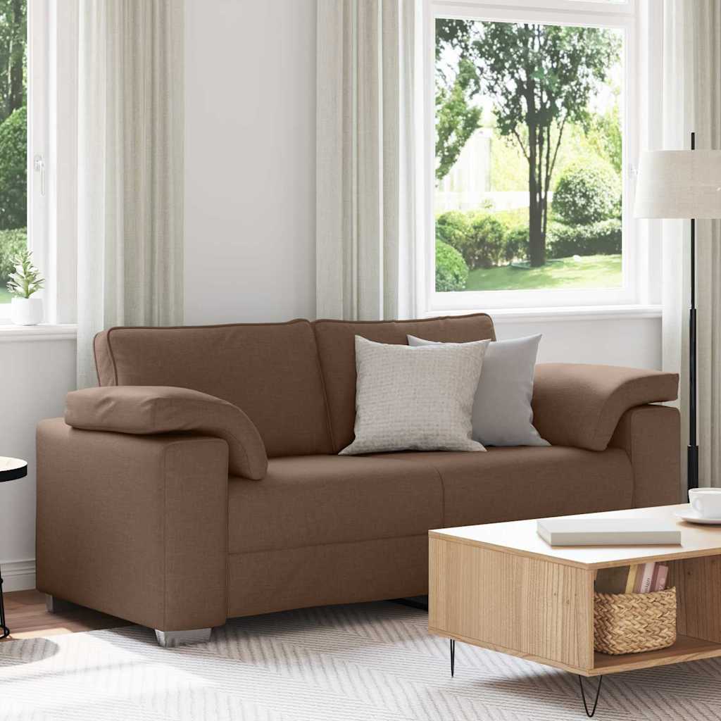 Vidaxl loveseat bruin 180 cm stof