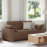 Vidaxl loveseat bruin 180 cm stof