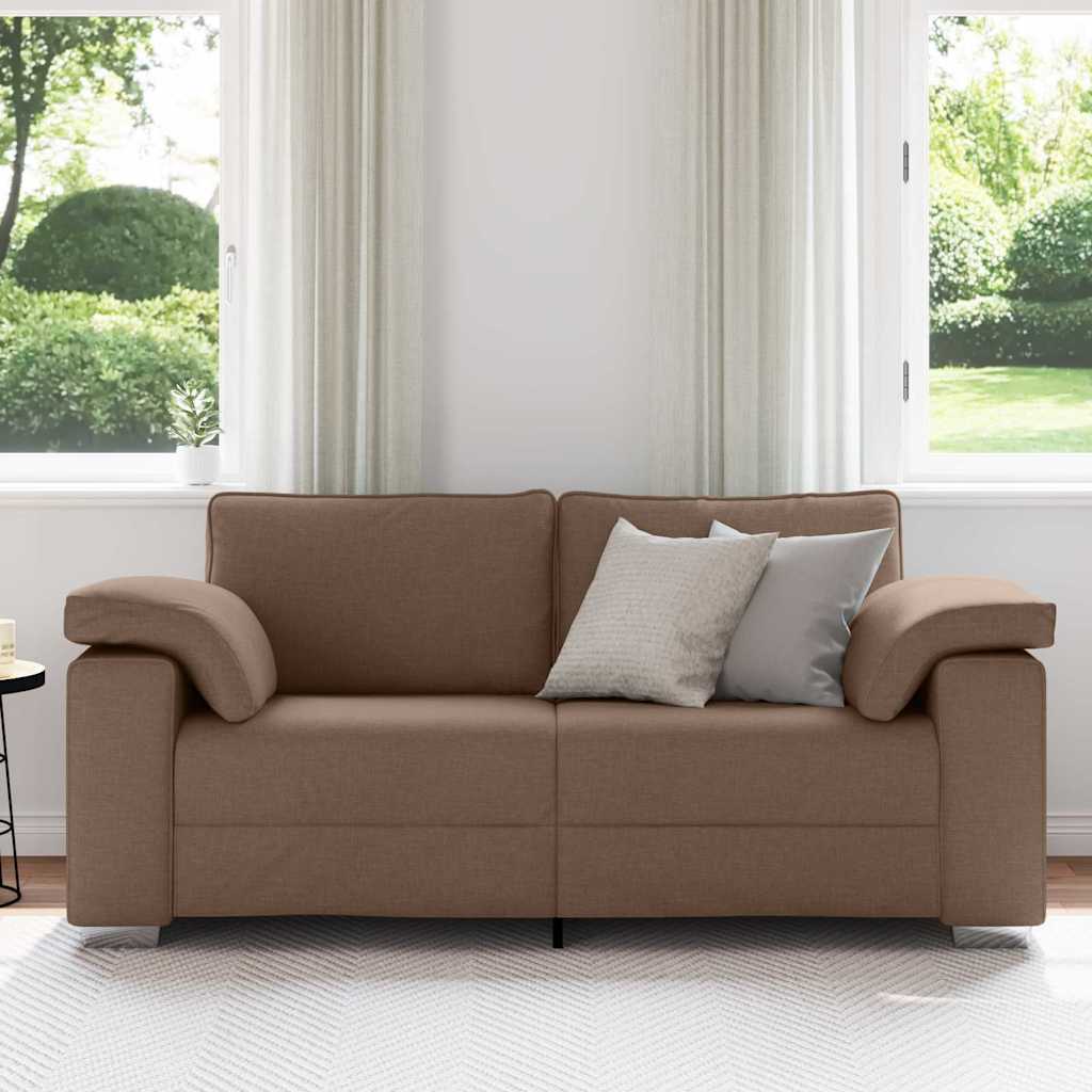 Vidaxl loveseat bruin 180 cm stof