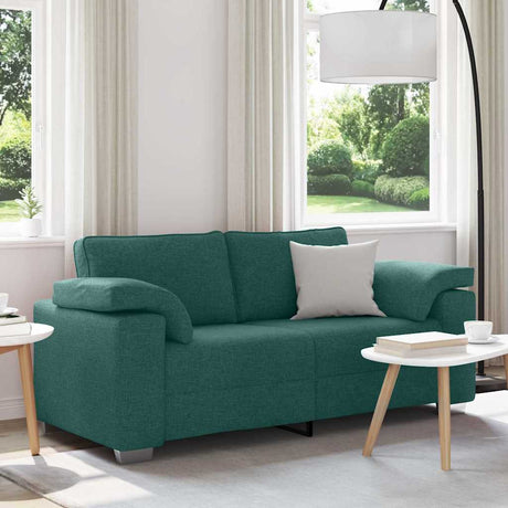 Vidaxl loveseat donkergroen 180 cm stof