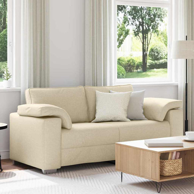 Vidaxl loveseat crème 180 cm stof