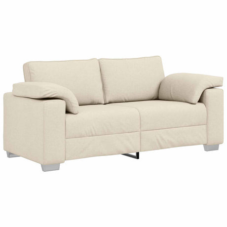 Vidaxl 2-zits sofa beige 180 cm linnen-mix stof