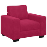 Vidaxl sofastoel wijnrood 100x77x82 cm fluweel