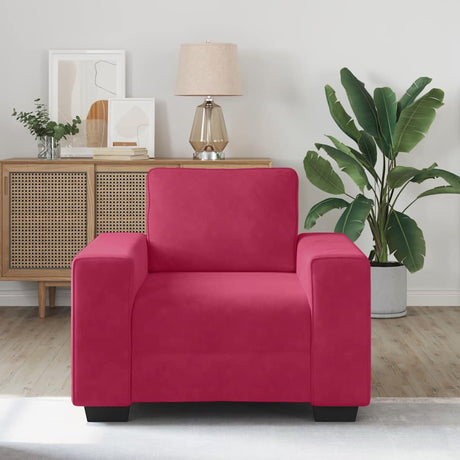 Vidaxl sofastoel wijnrood 100x77x82 cm fluweel