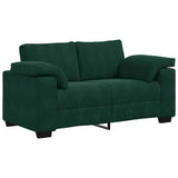 Vidaxl loveseat sofa donkergroen 160x77x82 cm fluweel