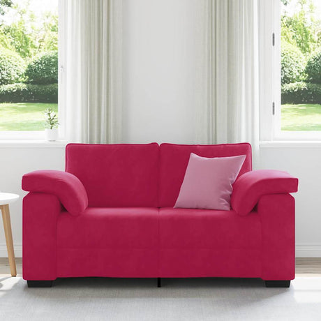 Vidaxl loveseat sofa wijnrood 160x77x82 cm fluweel