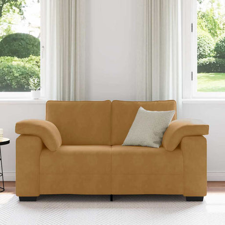 Vidaxl loveseat sofa bruin 160x77x82 cm fluweel