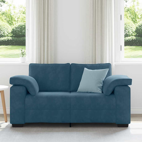 Vidaxl loveseat sofa blauw 160x77x82 cm fluweel