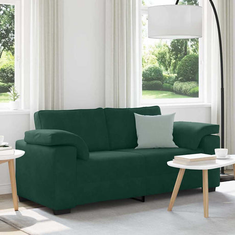 Vidaxl loveseat sofa donkergroen 180x77x82 cm fluweel