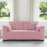 Vidaxl loveseat sofa roze 180x77x82 cm fluweel