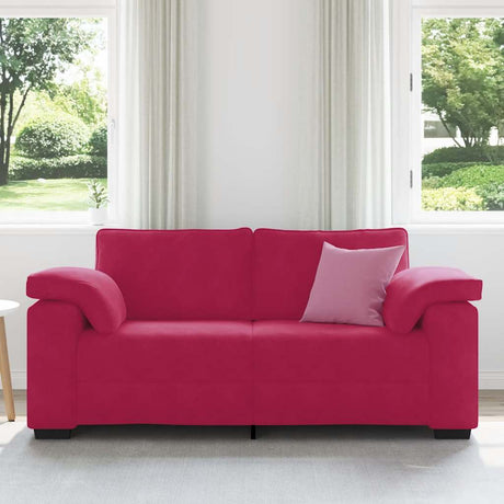 Vidaxl loveseat sofa wijnrood 180x77x82 cm fluweel