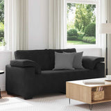 Vidaxl loveseat bank 180x77x82 cm fluweel zwart
