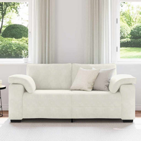 Vidaxl loveseat sofa crème 180x77x82 cm fluweel