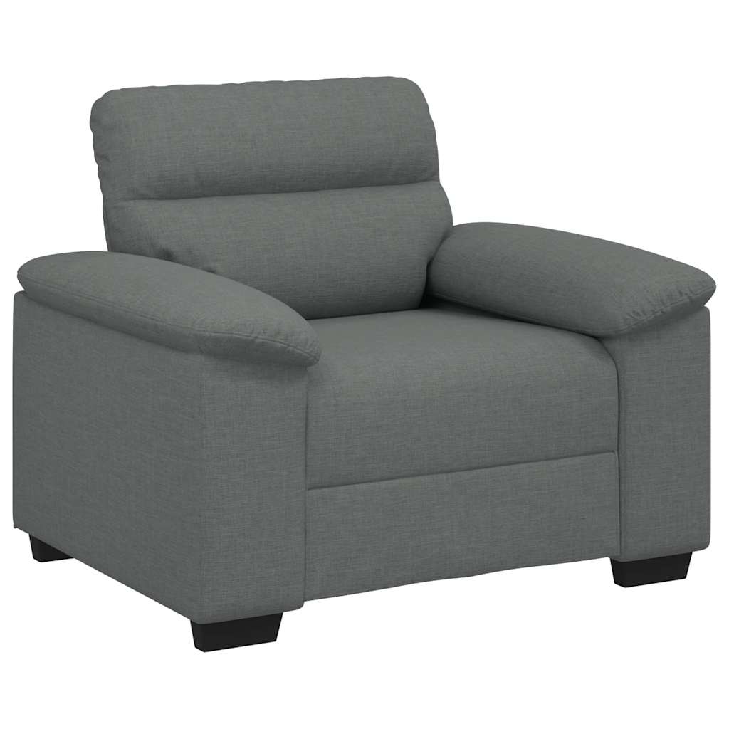 Vidaxl fauteuil 100x81x84 cm stof donkergrijs