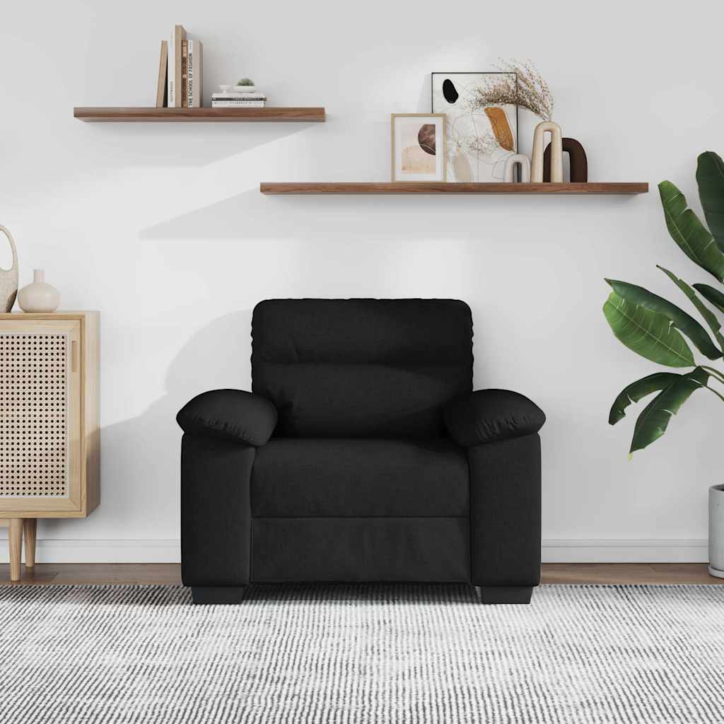 Vidaxl fauteuil 100x81x84 cm stof zwart