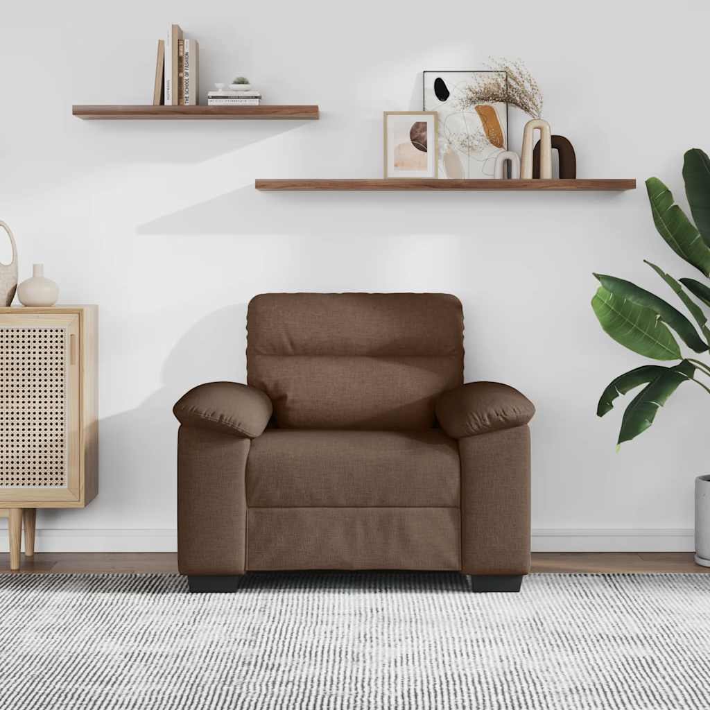 Vidaxl sofastoel bruin 100x81x84 cm stof