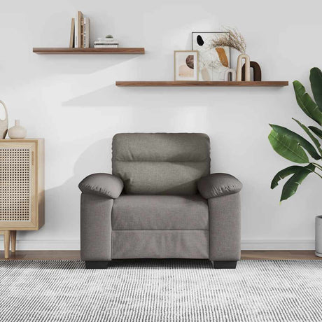 Vidaxl sofastoel taupe 100x81x84 cm stof
