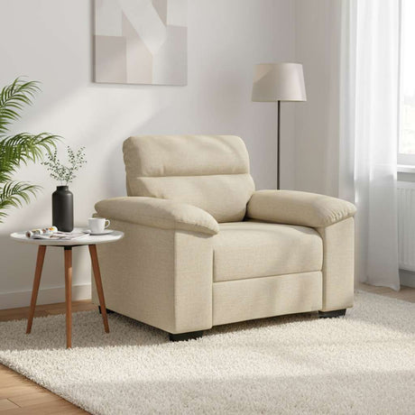 Vidaxl sofastoel crème 100x81x84 cm stof