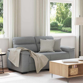 Vidaxl 2-zitsbank 160x81x84 cm stof lichtgrijs