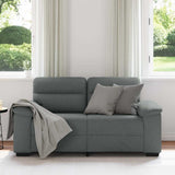 Vidaxl 2-zitsbank 160x81x84 cm stof donkergrijs