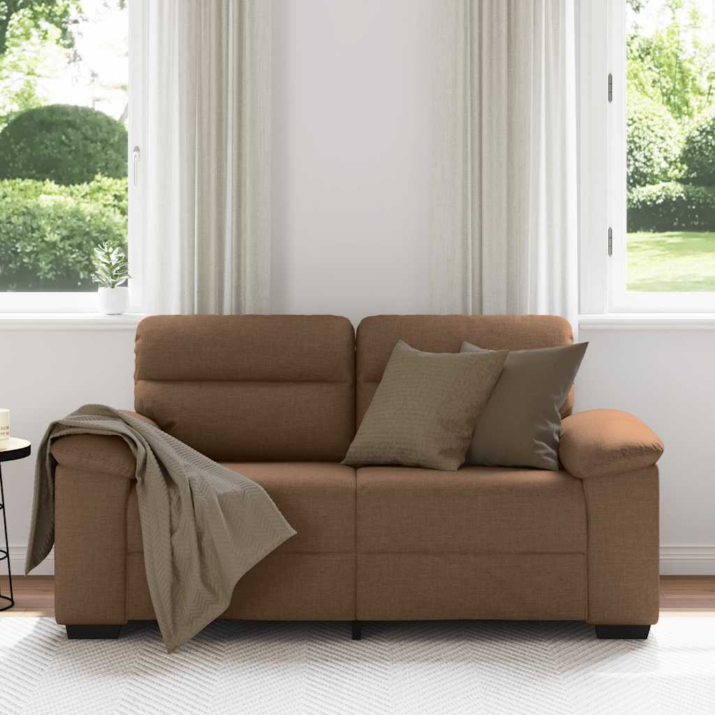 Vidaxl 2-zitsbank bruin 160x81x84 cm stof