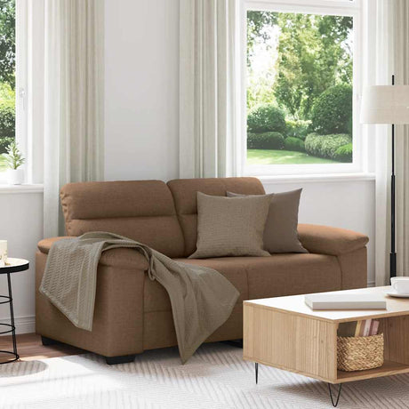 Vidaxl 2-zitsbank bruin 160x81x84 cm stof